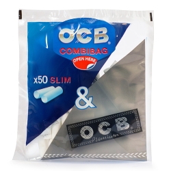 OCB Filter Tips Ø6 Slim 50 + OCB No1 Rolling Papers